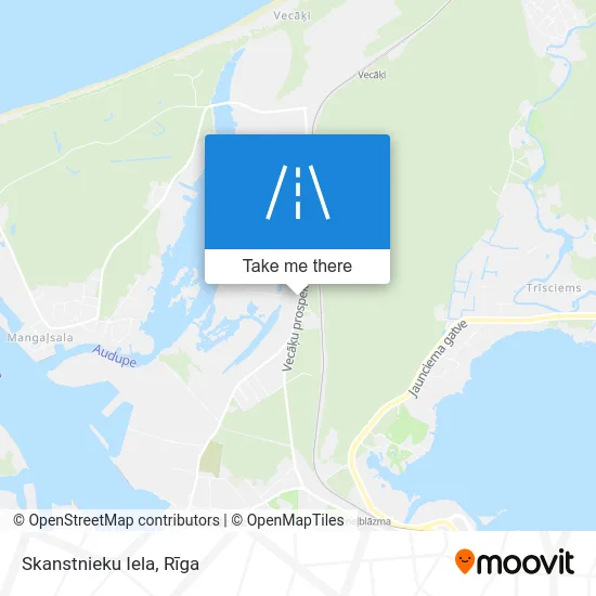 Карта Skanstnieku Iela