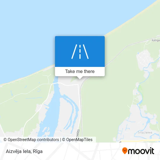 Карта Aizvēja Iela