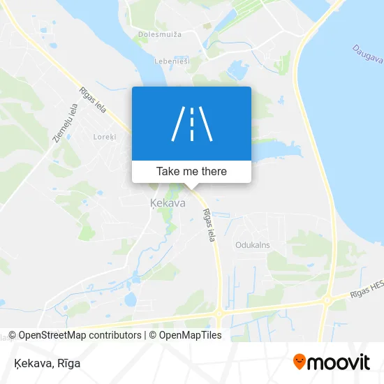 Карта Ķekava