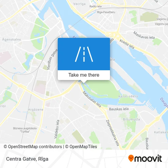 Centra Gatve map