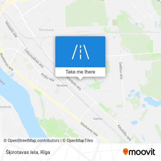 Карта Šķirotavas Iela