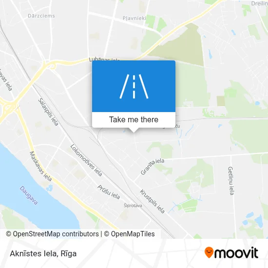 Aknīstes Iela map