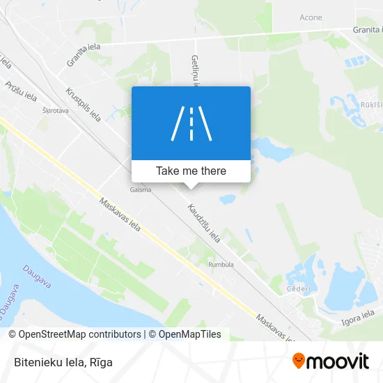Карта Bitenieku Iela