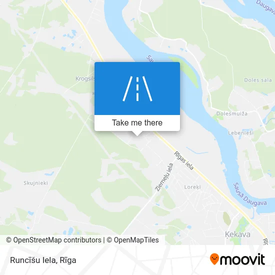 Карта Runcīšu Iela