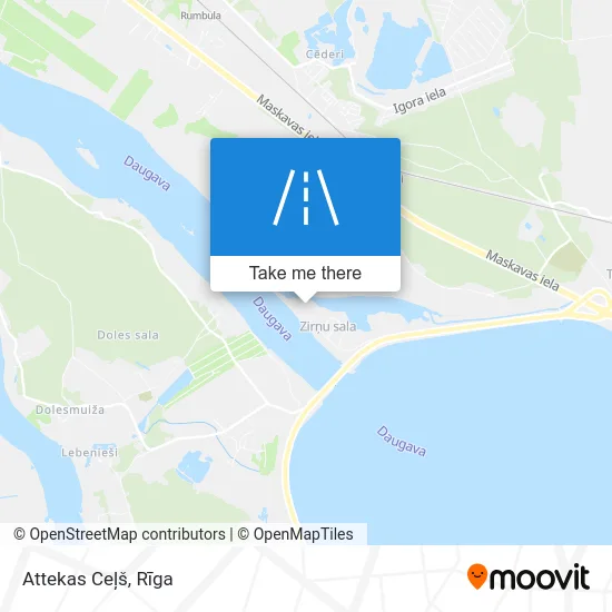 Карта Attekas Ceļš