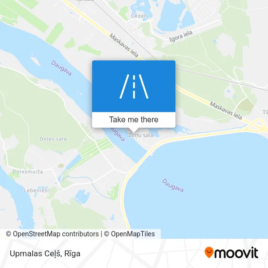 Карта Upmalas Ceļš