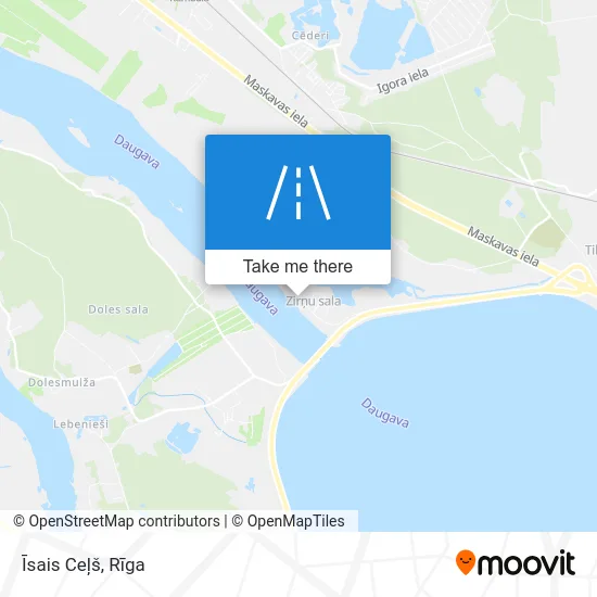 Карта Īsais Ceļš