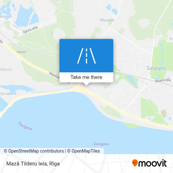 Mazā Tilderu Iela map