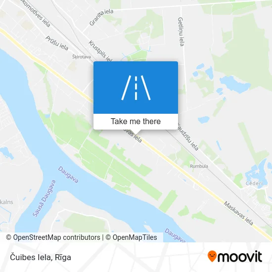 Карта Čuibes Iela