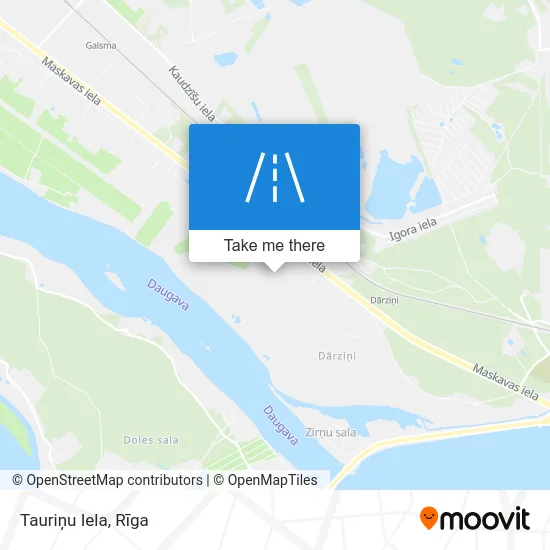 Карта Tauriņu Iela