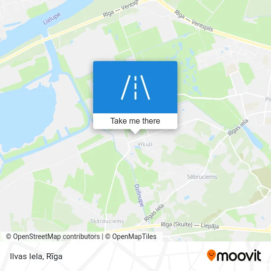 Карта Ilvas Iela