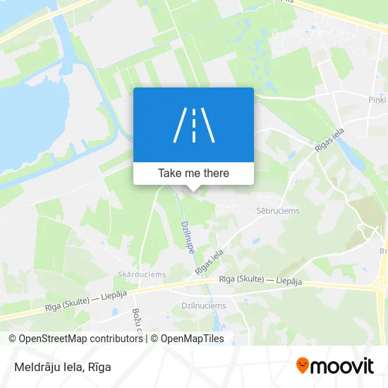 Карта Meldrāju Iela