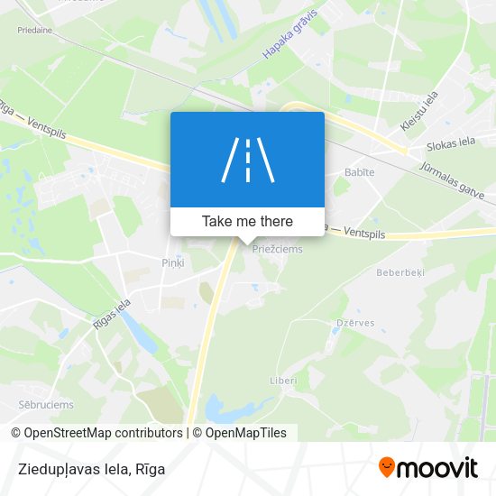 Ziedupļavas Iela map