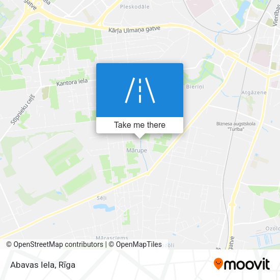 Abavas Iela map