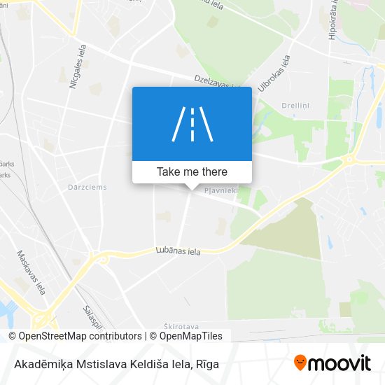 Akadēmiķa Mstislava Keldiša Iela map