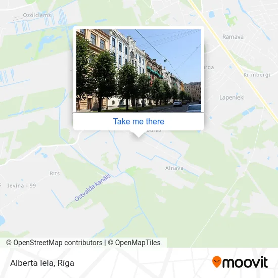 Карта Alberta Iela