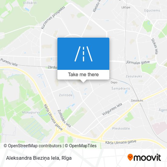 Aleksandra Bieziņa Iela map