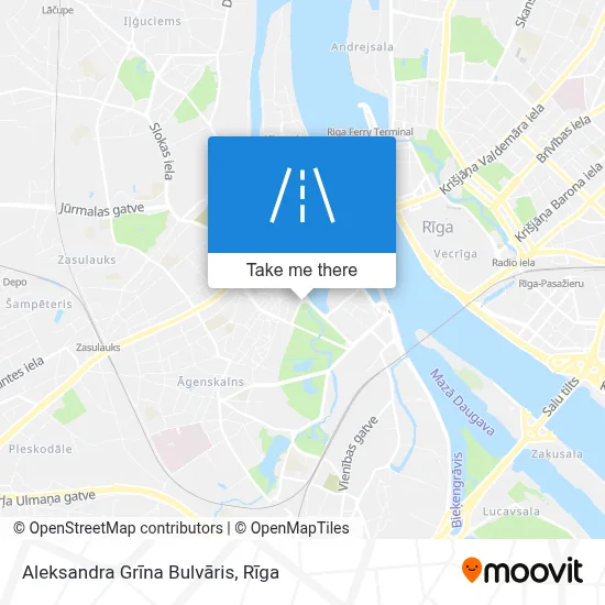 Aleksandra Grīna Bulvāris map