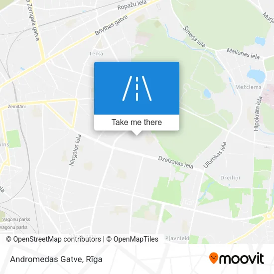 Карта Andromedas Gatve