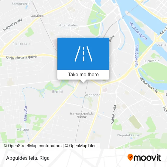 Карта Apguldes Iela