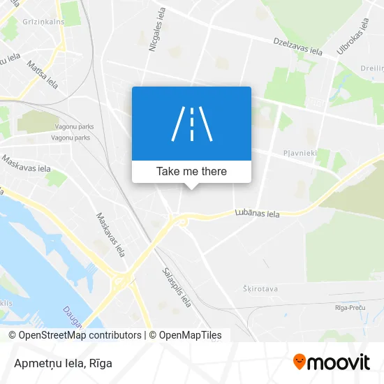 Карта Apmetņu Iela