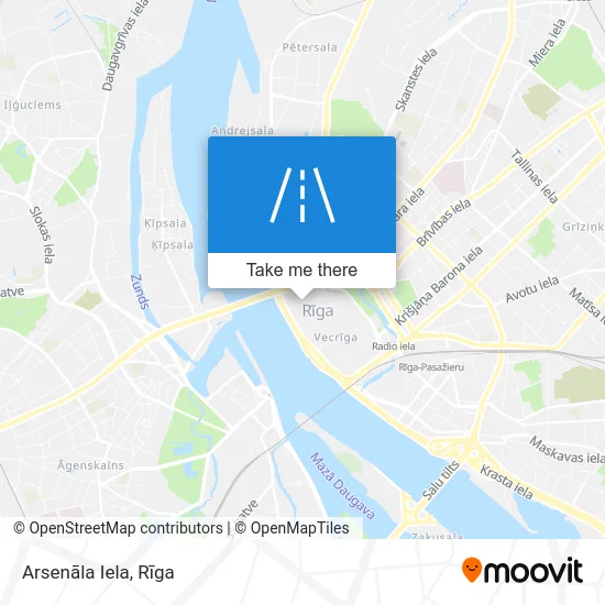 Карта Arsenāla Iela