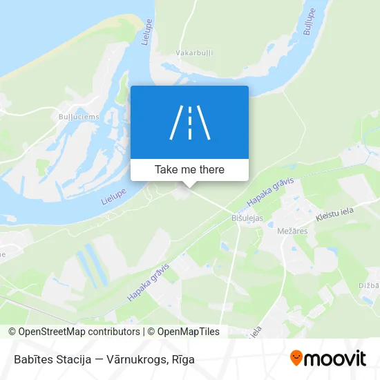 Babītes Stacija — Vārnukrogs map