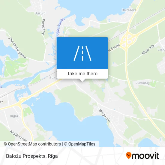 Baložu Prospekts map