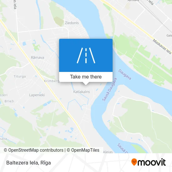 Карта Baltezera Iela