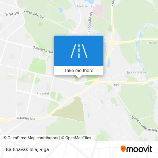 Карта Baltinavas Iela