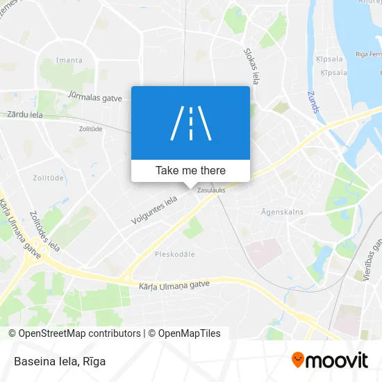 Карта Baseina Iela
