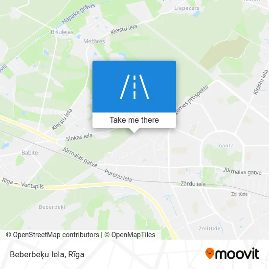 Карта Beberbeķu Iela