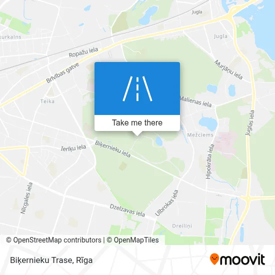 Biķernieku Trase map