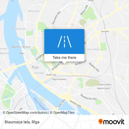 Карта Blaumaņa Iela