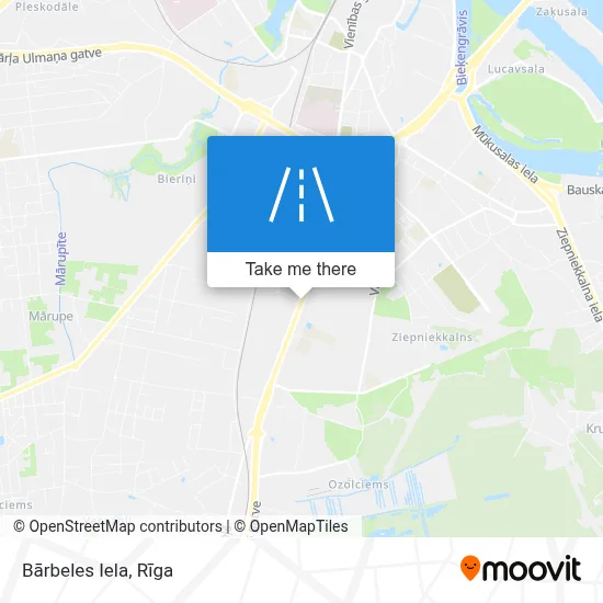 Bārbeles Iela map