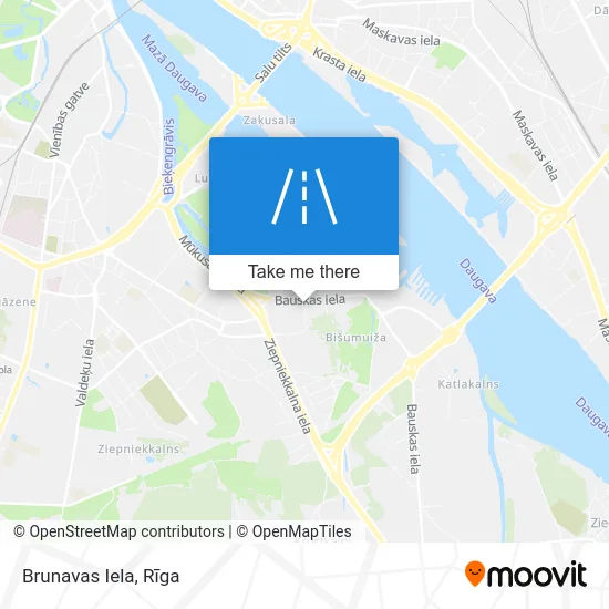 Карта Brunavas Iela