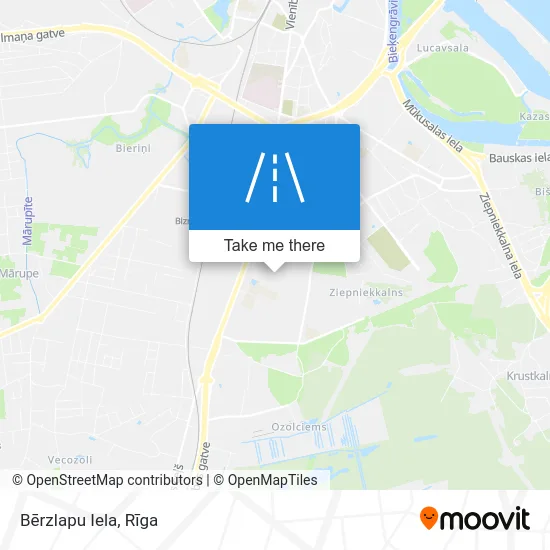 Карта Bērzlapu Iela