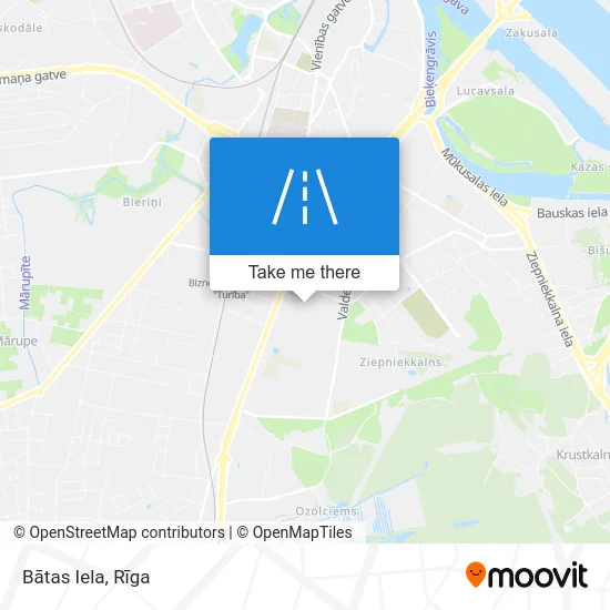 Карта Bātas Iela