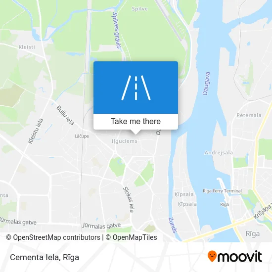 Cementa Iela map