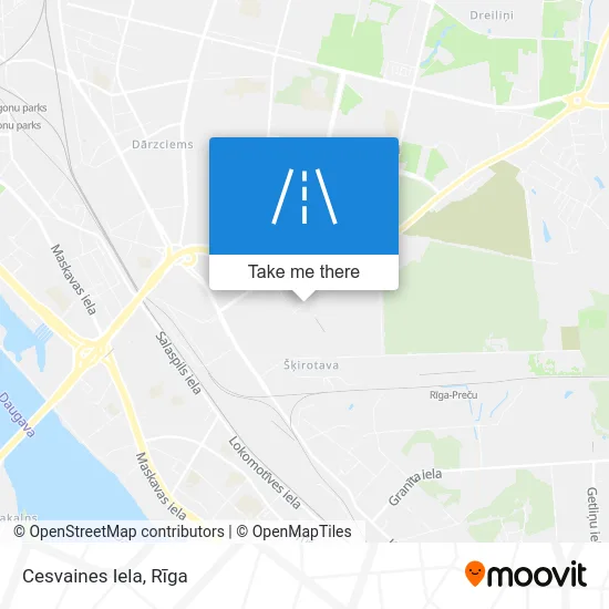 Карта Cesvaines Iela