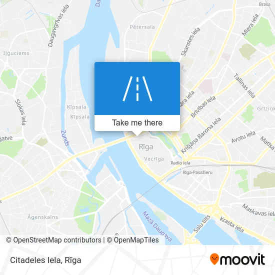 Карта Citadeles Iela