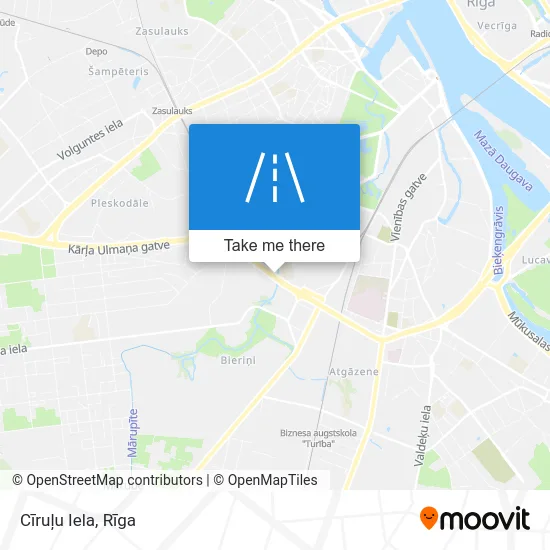 Карта Cīruļu Iela