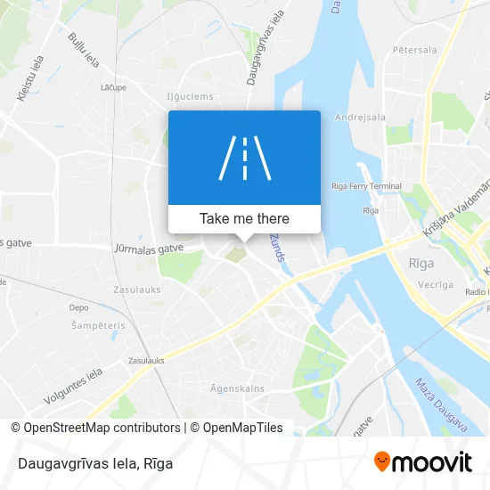 Daugavgrīvas Iela map
