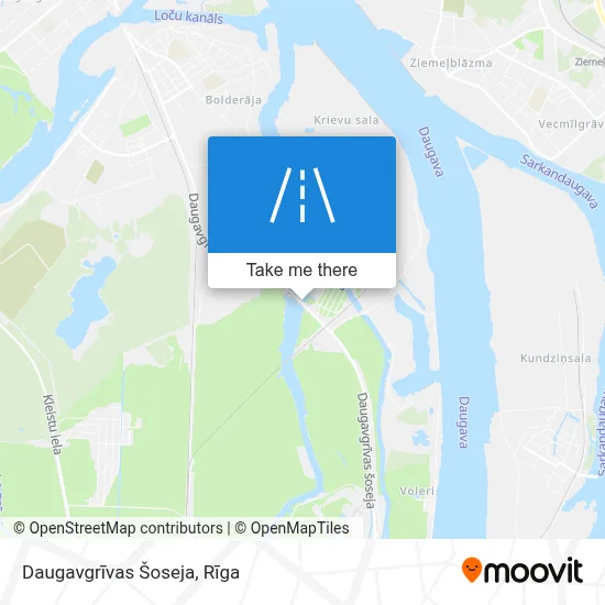 Daugavgrīvas Šoseja map
