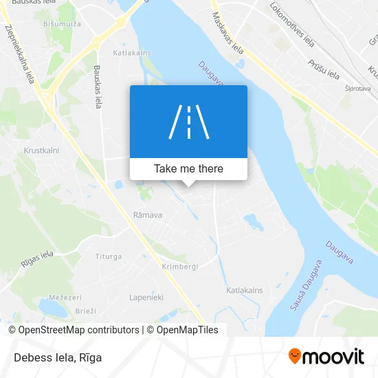 Debess Iela map