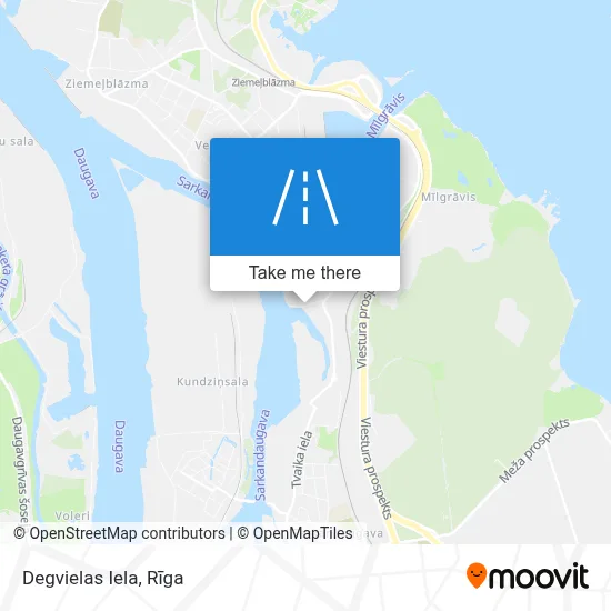 Degvielas Iela map