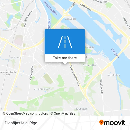 Карта Dignājas Iela