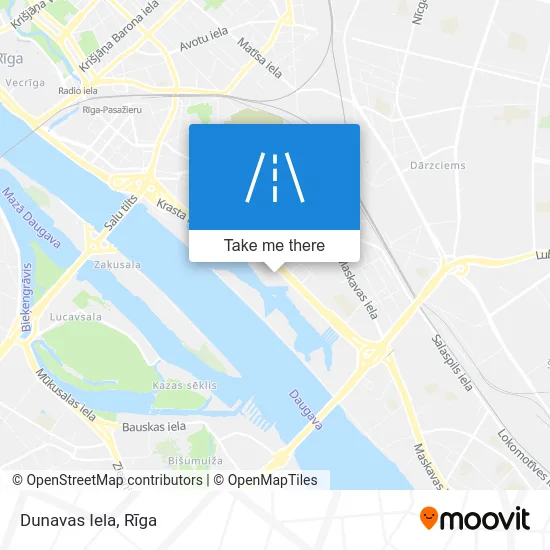 Карта Dunavas Iela