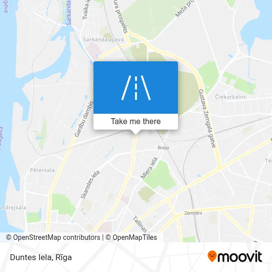 Duntes Iela map