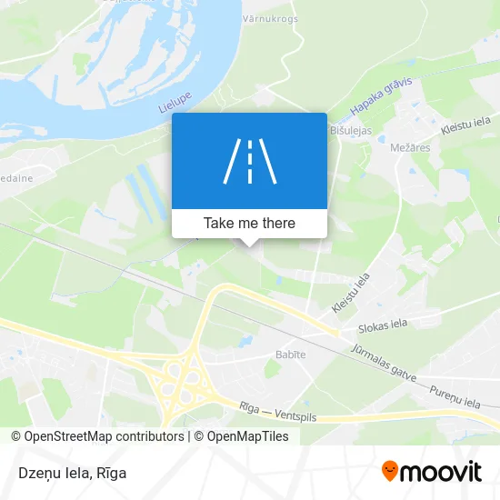 Карта Dzeņu Iela